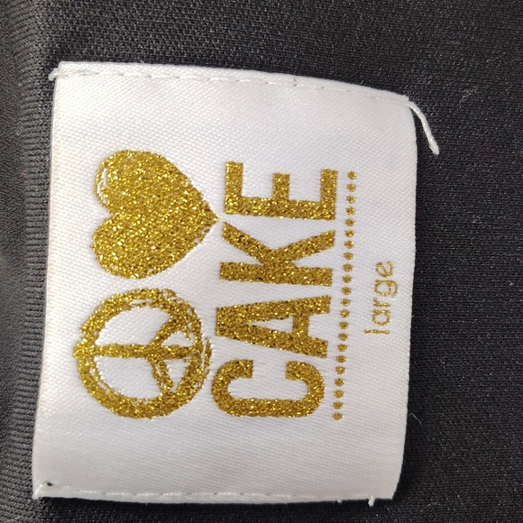 CAKE Pullover Black Dress Size Large Sleeveless Flowy V Neckline - Picture 7 of 7